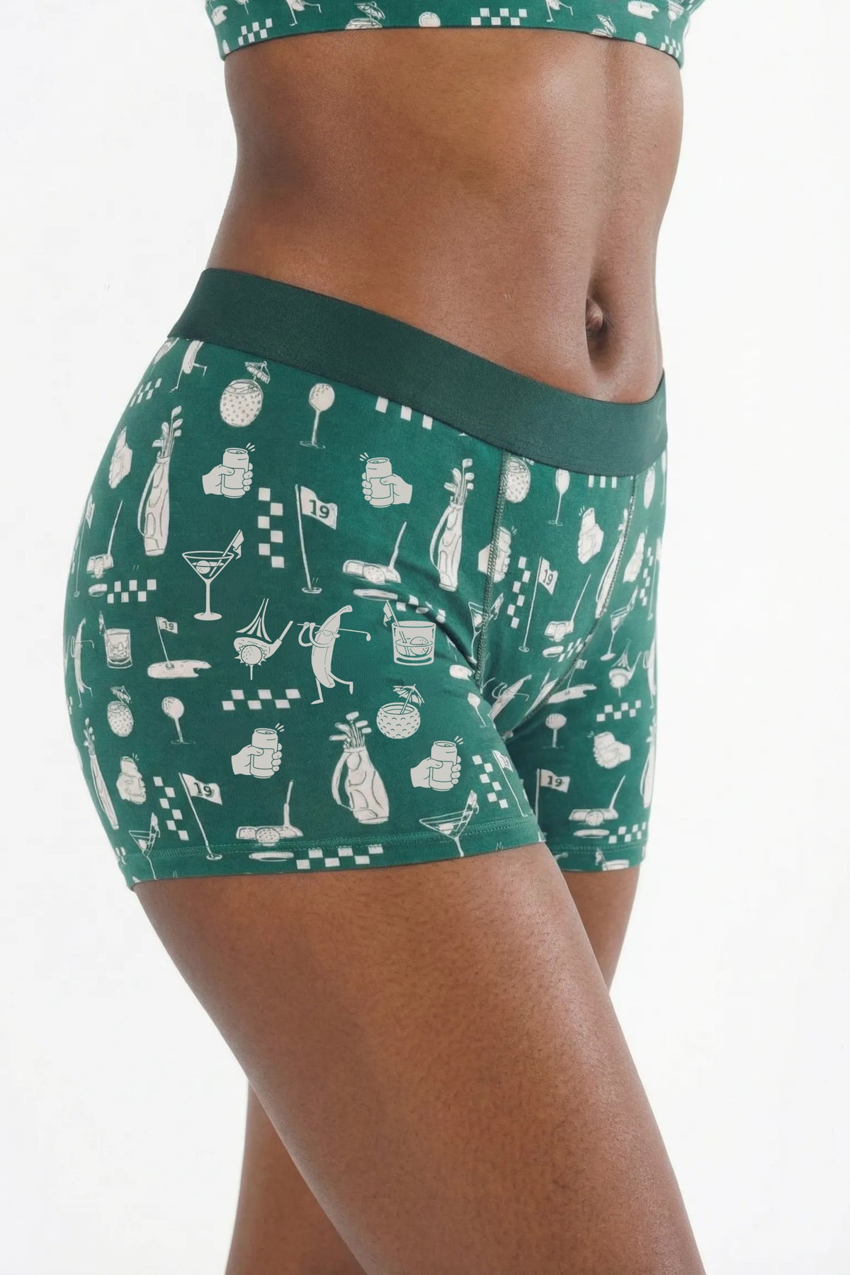 The Mulligan | Green Golf Women’s Boxers - Shinesty