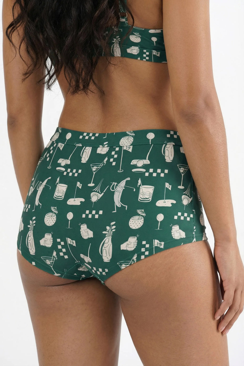 The Mulligan | Green Golf Modal Boyshort Underwear - Shinesty