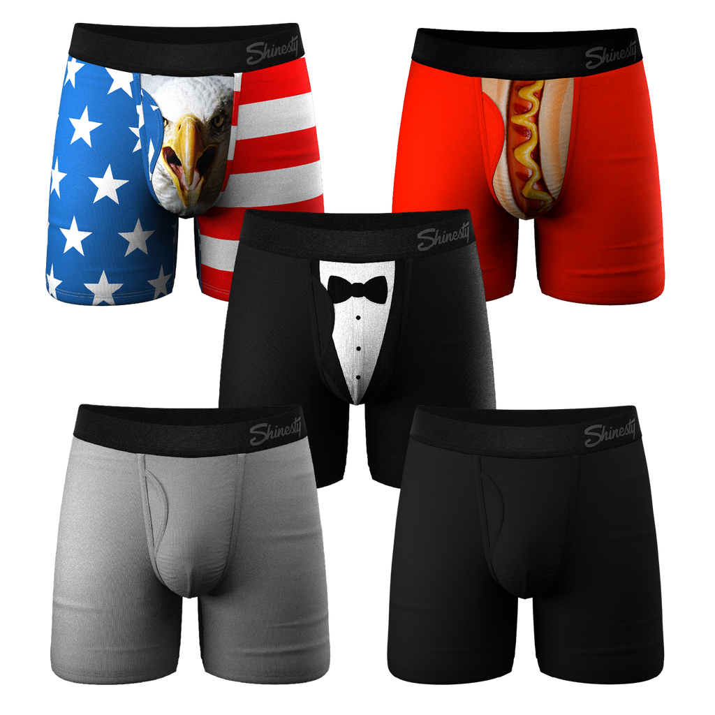 The Bread Winners | Ball Hammock® Pouch Boxer Briefs with Fly 5 Pack - Shinesty