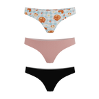 The Breakfast in Bed | Women's Thong Underwear 3 Pack - Shinesty