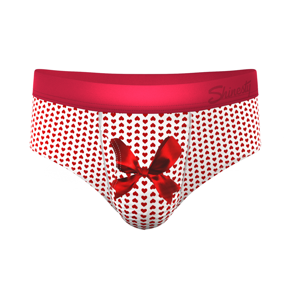The Date Night | Valentine's Day Bow Ball Hammock® Pouch Underwear Briefs - Shinesty