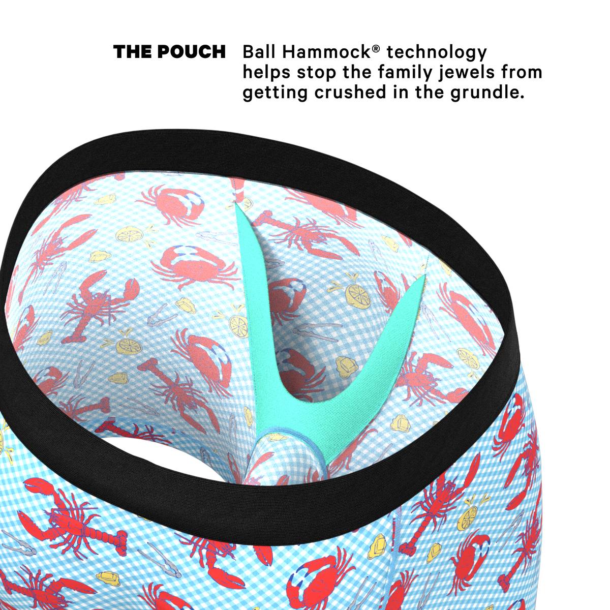 The Cajun Cookout | Summer Crabs Ball Hammock® Pouch Underwear - Shinesty