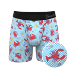 The Cajun Cookout | Summer Crabs Ball Hammock® Pouch Underwear With Fly - Shinesty