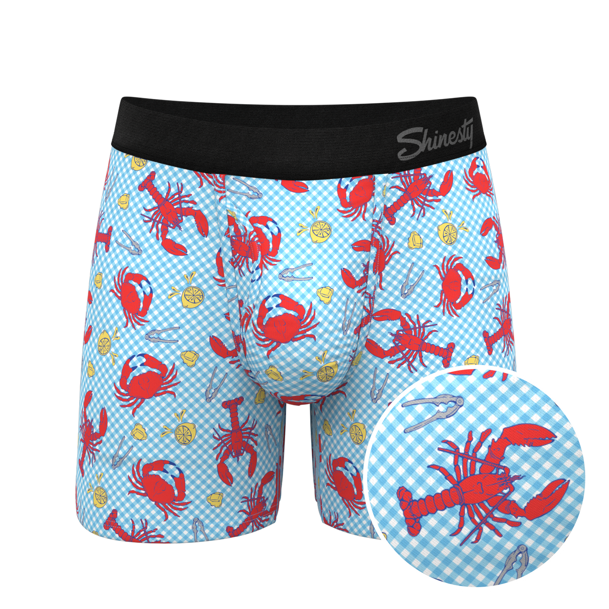 The Cajun Cookout | Summer Crabs Ball Hammock® Pouch Underwear With Fly - Shinesty