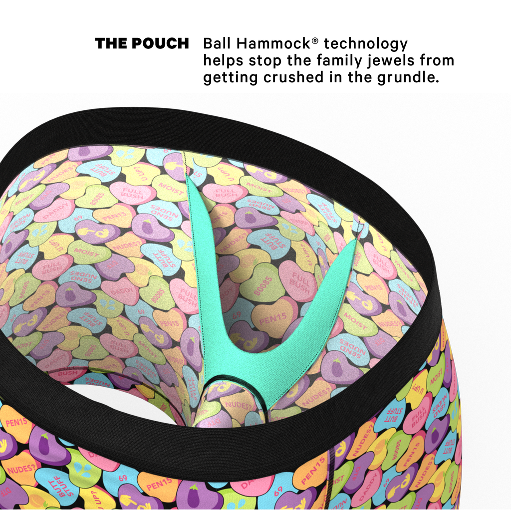 The Candy Crush | Candy Hearts Ball Hammock® Pouch Underwear - Shinesty