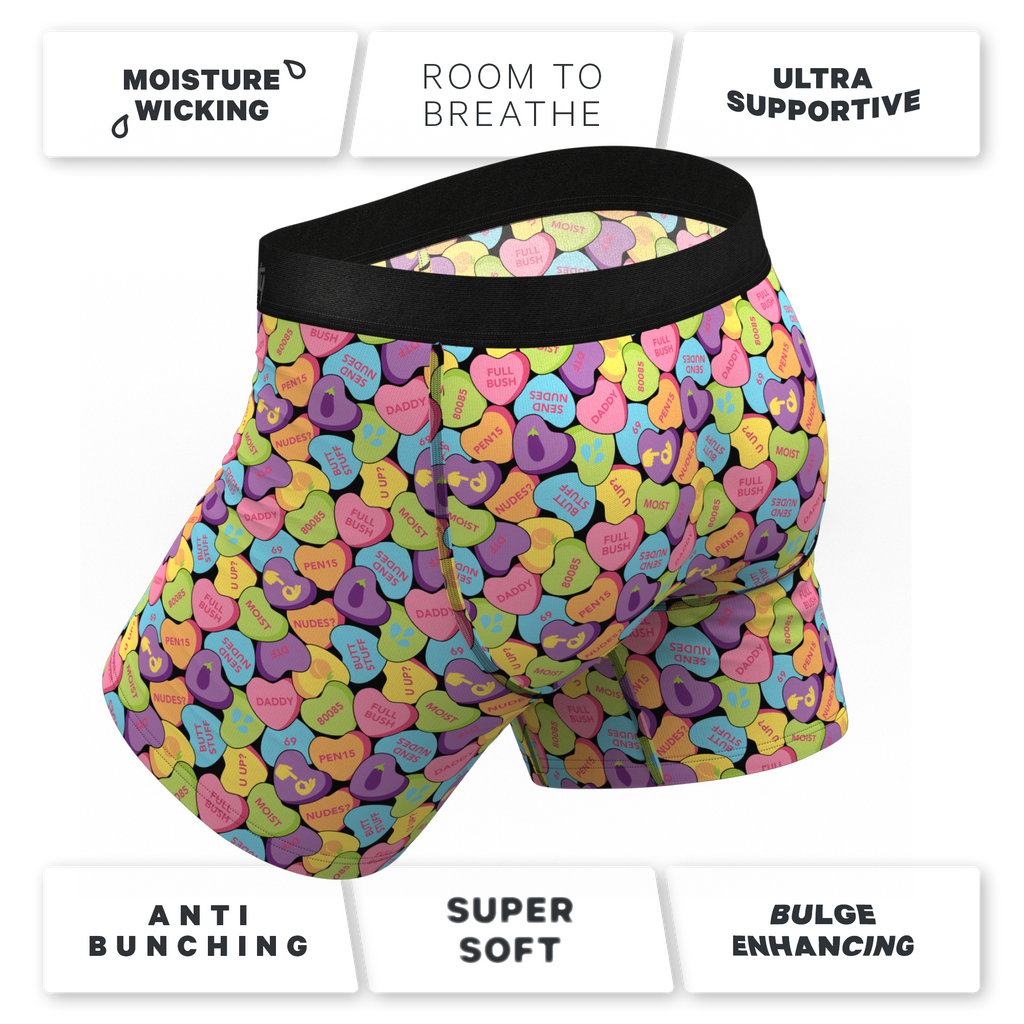 The Candy Crush | Candy Hearts Ball Hammock® Pouch Underwear - Shinesty