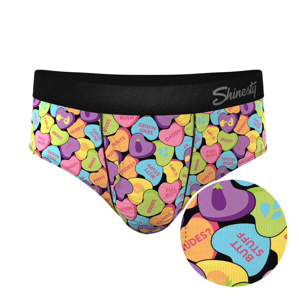 The Candy Crush | Candy Hearts Ball Hammock® Pouch Underwear Briefs - Shinesty