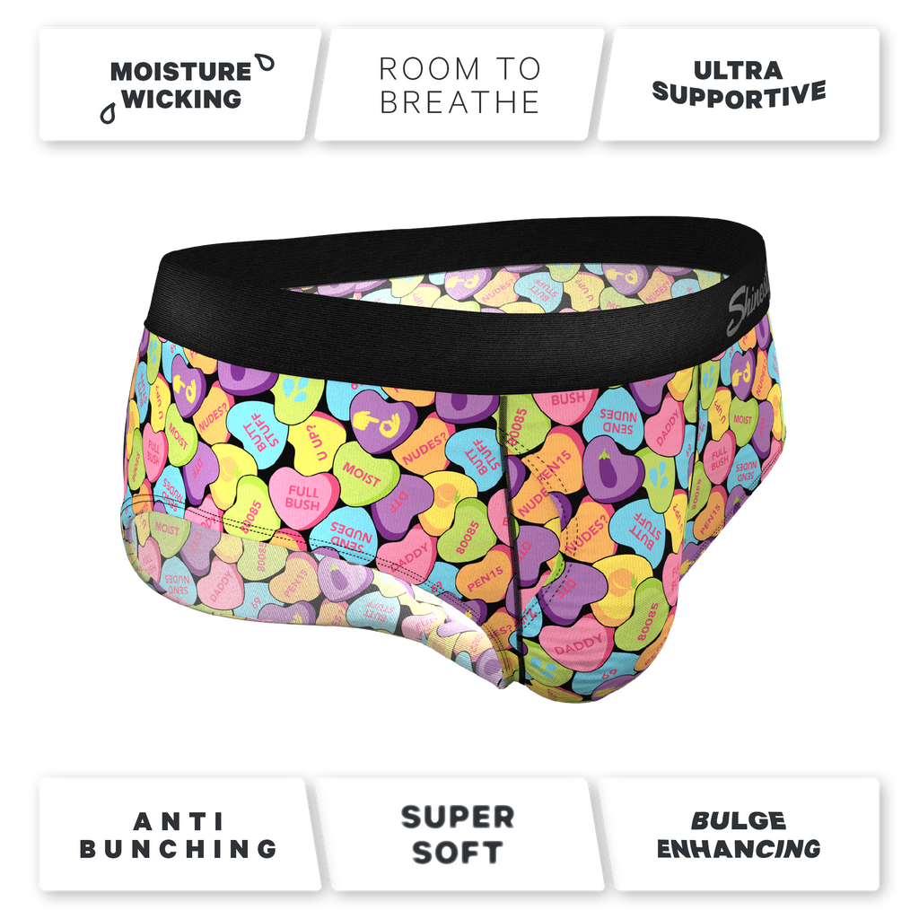 The Candy Crush | Candy Hearts Ball Hammock® Pouch Underwear Briefs - Shinesty