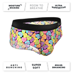 The Candy Crush | Candy Hearts Ball Hammock® Pouch Underwear Briefs - Shinesty