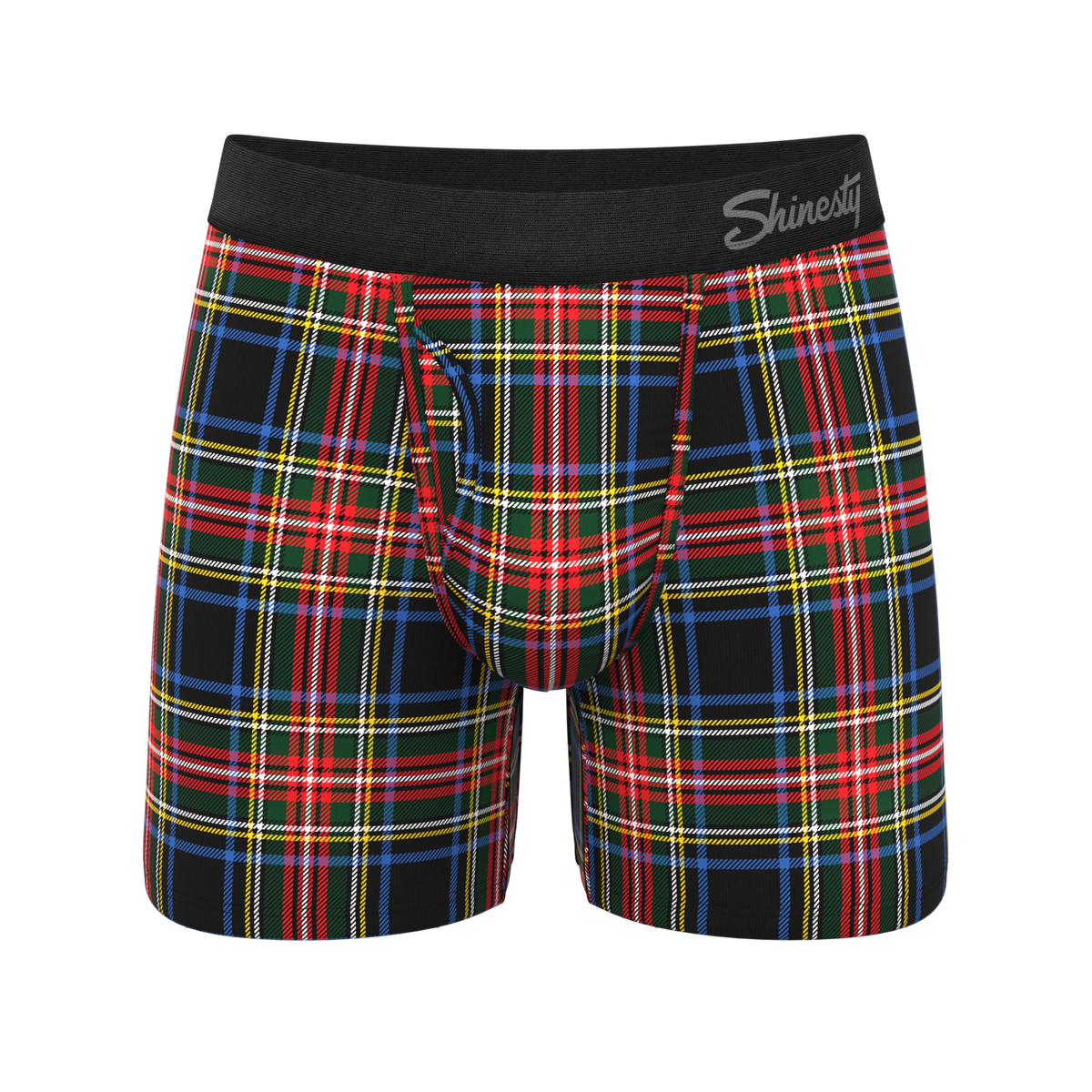 The Cappuccino | Holiday Tartan Plaid Ball Hammock® Pouch Underwear With Fly - Shinesty