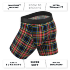 The Cappuccino | Holiday Tartan Plaid Ball Hammock® Boxer - Long Leg - Shinesty