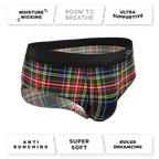 The Cappuccino | Holiday Tartan Plaid Ball Hammock® Pouch Underwear Briefs - Shinesty