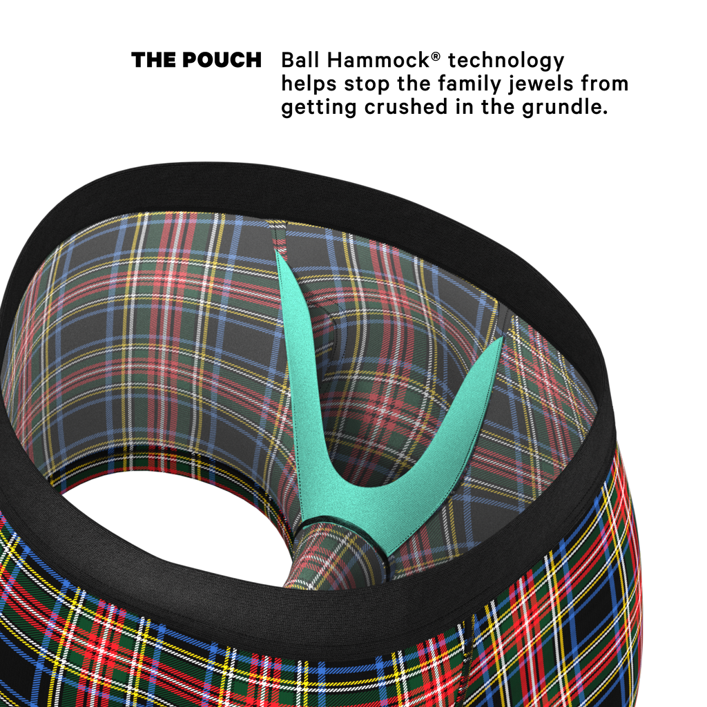 The Cappuccino | Holiday Tartan Plaid Ball Hammock® Pouch Trunks Underwear - Shinesty
