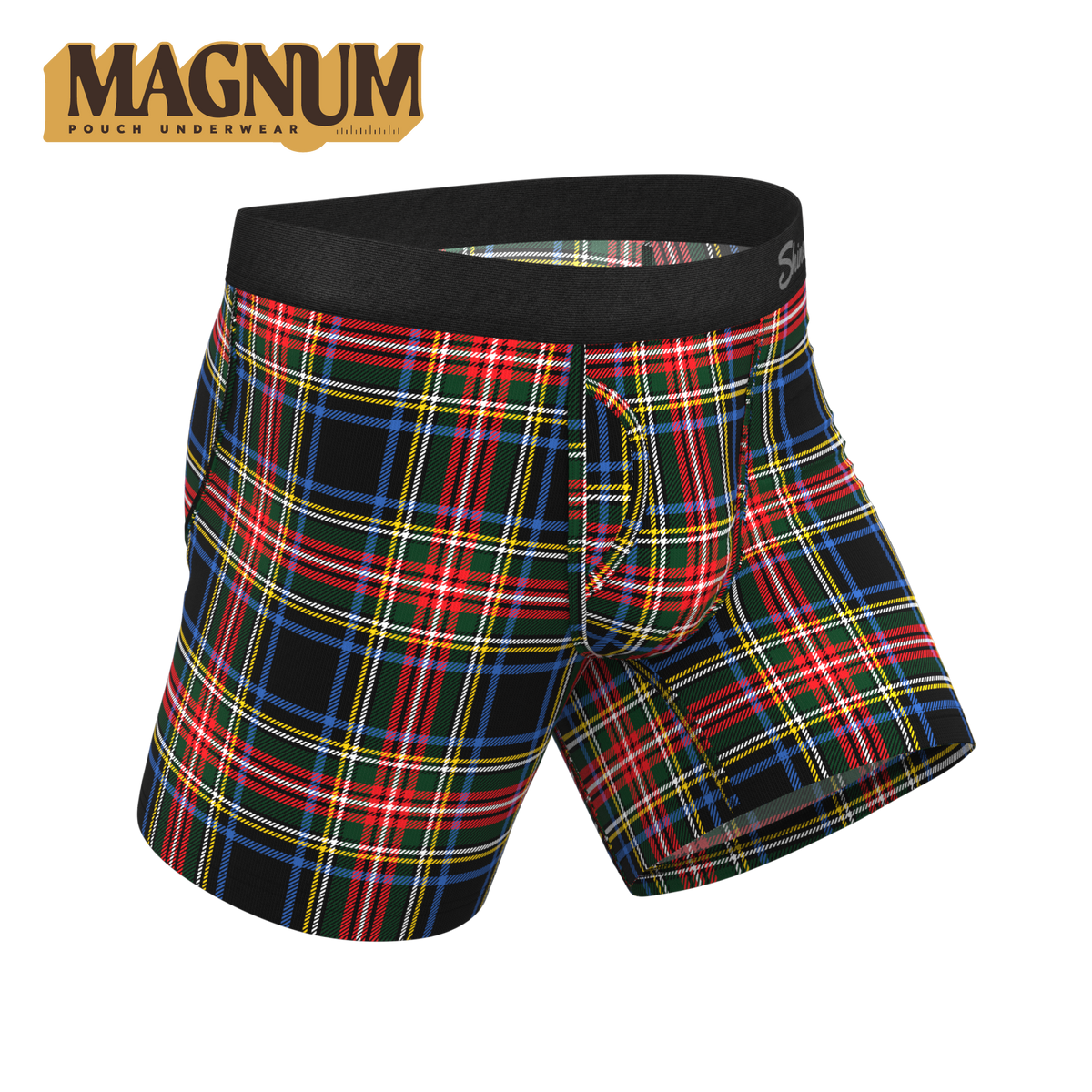 The Cappuccino | Holiday Tartan Plaid Ball Hammock® Magnum Big Pouch Underwear - Shinesty