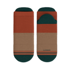 The Car Camper | Earth Tone Color Block Heel Hammock™ Ankle Socks - Shinesty
