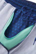 The Cardio King | Navy Space Dye Ball Hammock® 9 Inch Athletic Shorts - Shinesty