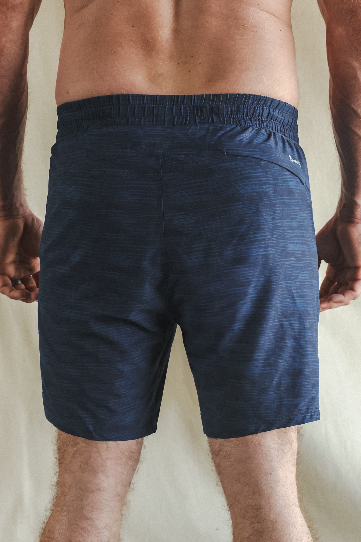 The Cardio King | Navy Space Dye Ball Hammock® 7 Inch Athletic Shorts - Shinesty