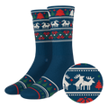 The Caribou Lous | Christmas Deer Heel Hammock™ Crew Socks - Shinesty