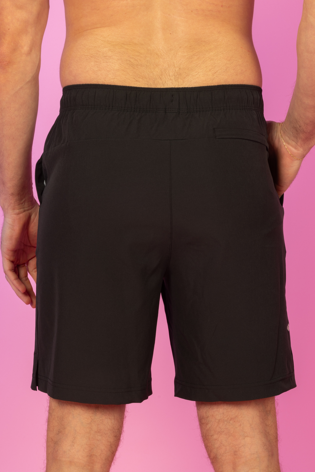 The Catamaran | Black Tropical Ball Hammock® Pouch 8" Swim Trunks - Shinesty