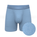 The Chambray All Day | Blue Chambray Ball Hammock® Pouch Underwear With Fly - Shinesty