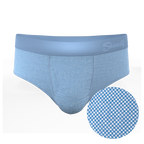 The Chambray All Day | Blue Chambray Ball Hammock® Pouch Underwear Briefs - Shinesty