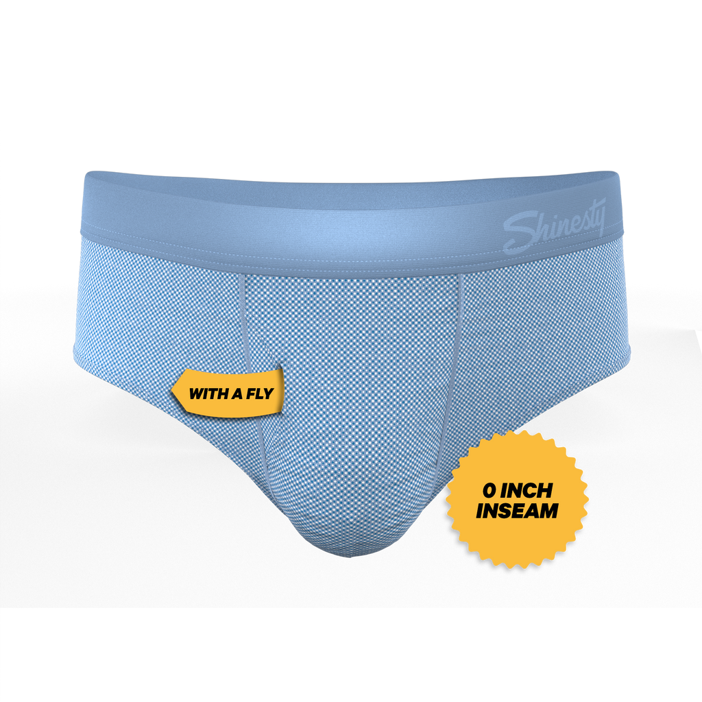 The Chambray All Day | Blue Chambray Ball Hammock® Pouch Underwear Briefs - Shinesty