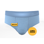 The Chambray All Day | Blue Chambray Ball Hammock® Pouch Underwear Briefs - Shinesty