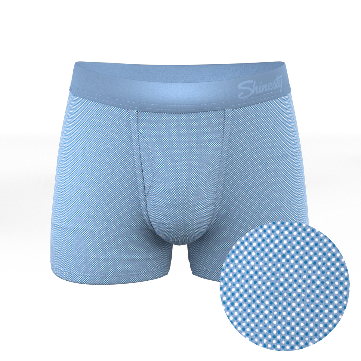 The Chambray All Day | Blue Chambray Ball Hammock® Pouch Trunks Underwear - Shinesty