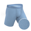 The Chambray All Day | Blue Chambray Ball Hammock® Boxer - Long Leg - Shinesty