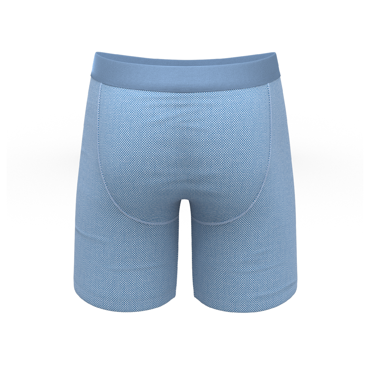 The Chambray All Day | Blue Chambray Ball Hammock® Boxer - Long Leg - Shinesty