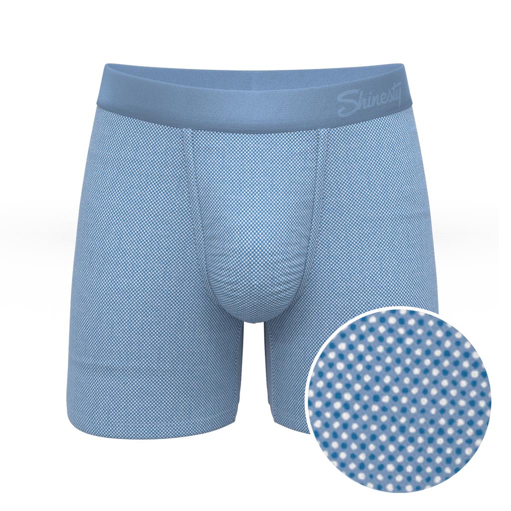 The Chambray All Day | Blue Chambray Ball Hammock® Pouch Underwear - Shinesty