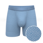 The Chambray All Day | Blue Chambray Ball Hammock® Pouch Underwear - Shinesty