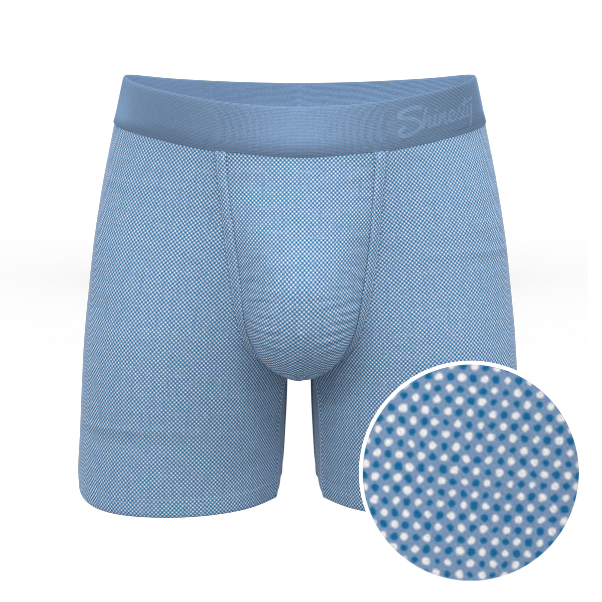 The Chambray All Day | Blue Chambray Ball Hammock® Pouch Underwear - Shinesty