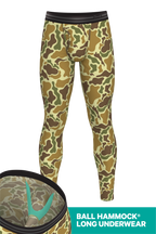 The Chameleon | Duck Camouflage Ball Hammock® Long Johns - Shinesty