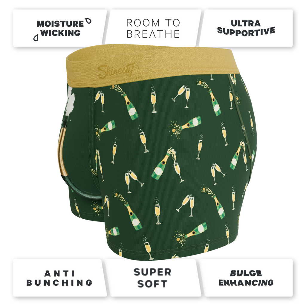 The Champagne Showers | New Years Ball Hammock® Pouch Trunks Underwear - Shinesty