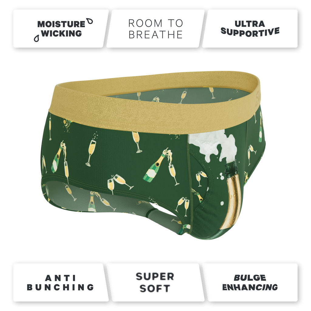The Champagne Showers | New Years Ball Hammock® Pouch Underwear Briefs - Shinesty