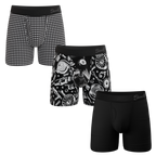 The Checkered Past | Ball Hammock® Pouch Boxer Briefs with Fly 3 Pack - Shinesty