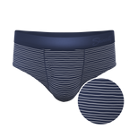 The Cheek Streak | White Stripe Ball Hammock® Pouch Underwear Briefs - Shinesty
