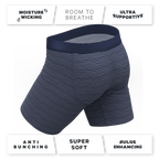 The Cheek Streak | White Stripe Ball Hammock® Boxer - Long Leg - Shinesty