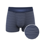 The Cheek Streak | White Stripe Ball Hammock® Pouch Trunks Underwear - Shinesty