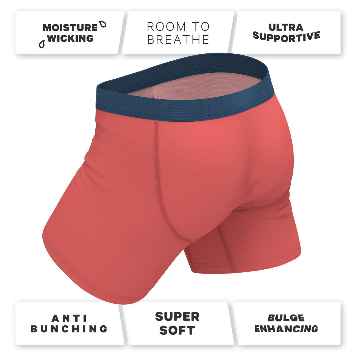 The Cherry Tomato | Coral Red Ball Hammock® Pouch Underwear - Shinesty