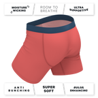 The Cherry Tomato | Coral Red Ball Hammock® Pouch Underwear With Fly - Shinesty
