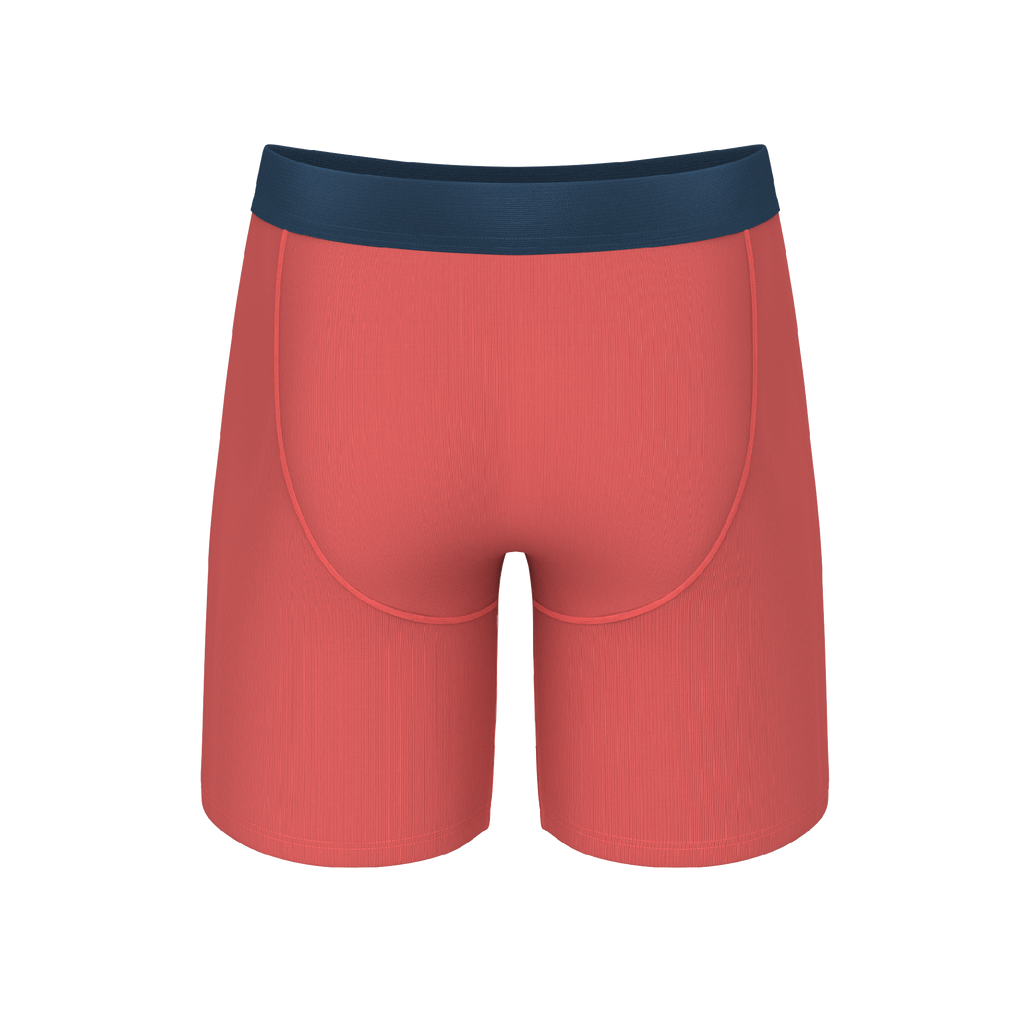 The Cherry Tomato | Coral Red Ball Hammock® Boxer - Long Leg - Shinesty