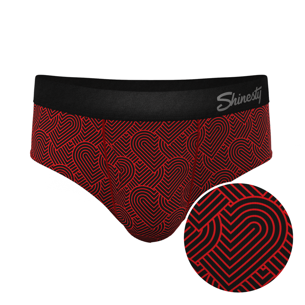 The Cherub | Geometric Hearts Ball Hammock® Pouch Underwear Briefs - Shinesty