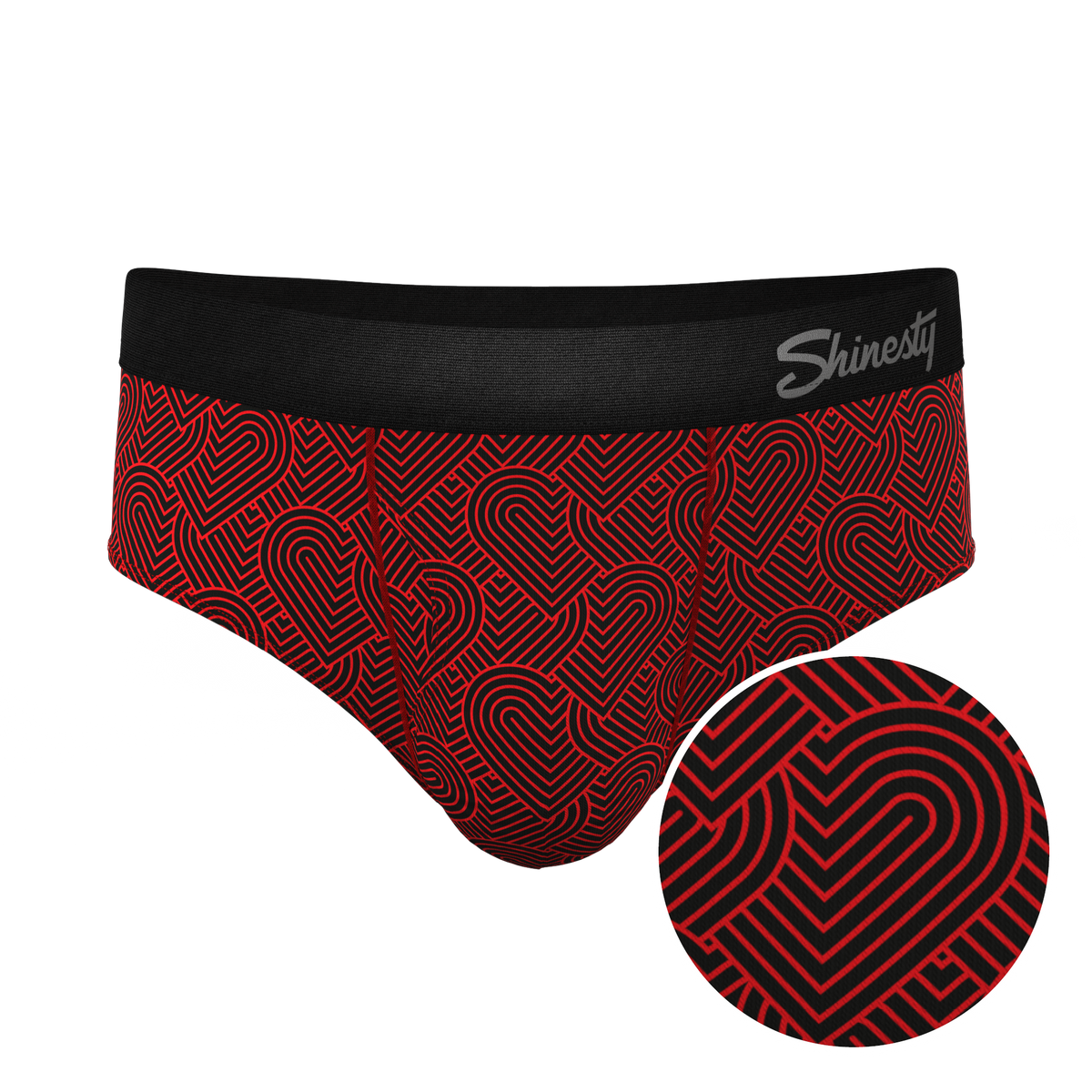 The Cherub | Geometric Hearts Ball Hammock® Pouch Underwear Briefs - Shinesty