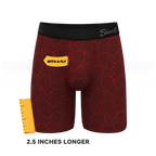 The Cherub | Geometric Hearts Ball Hammock® Boxer - Long Leg - Shinesty