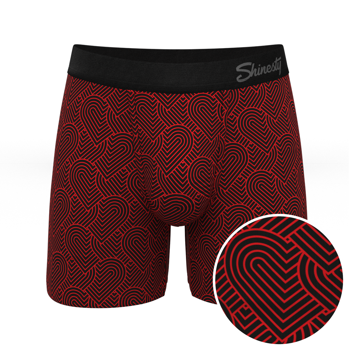 The Cherub | Geometric Hearts Ball Hammock® Pouch Underwear - Shinesty
