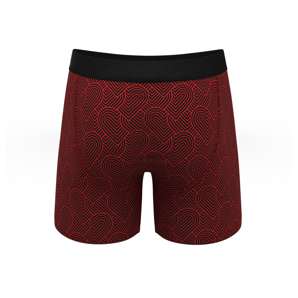 The Cherub | Geometric Hearts Ball Hammock® Pouch Underwear - Shinesty