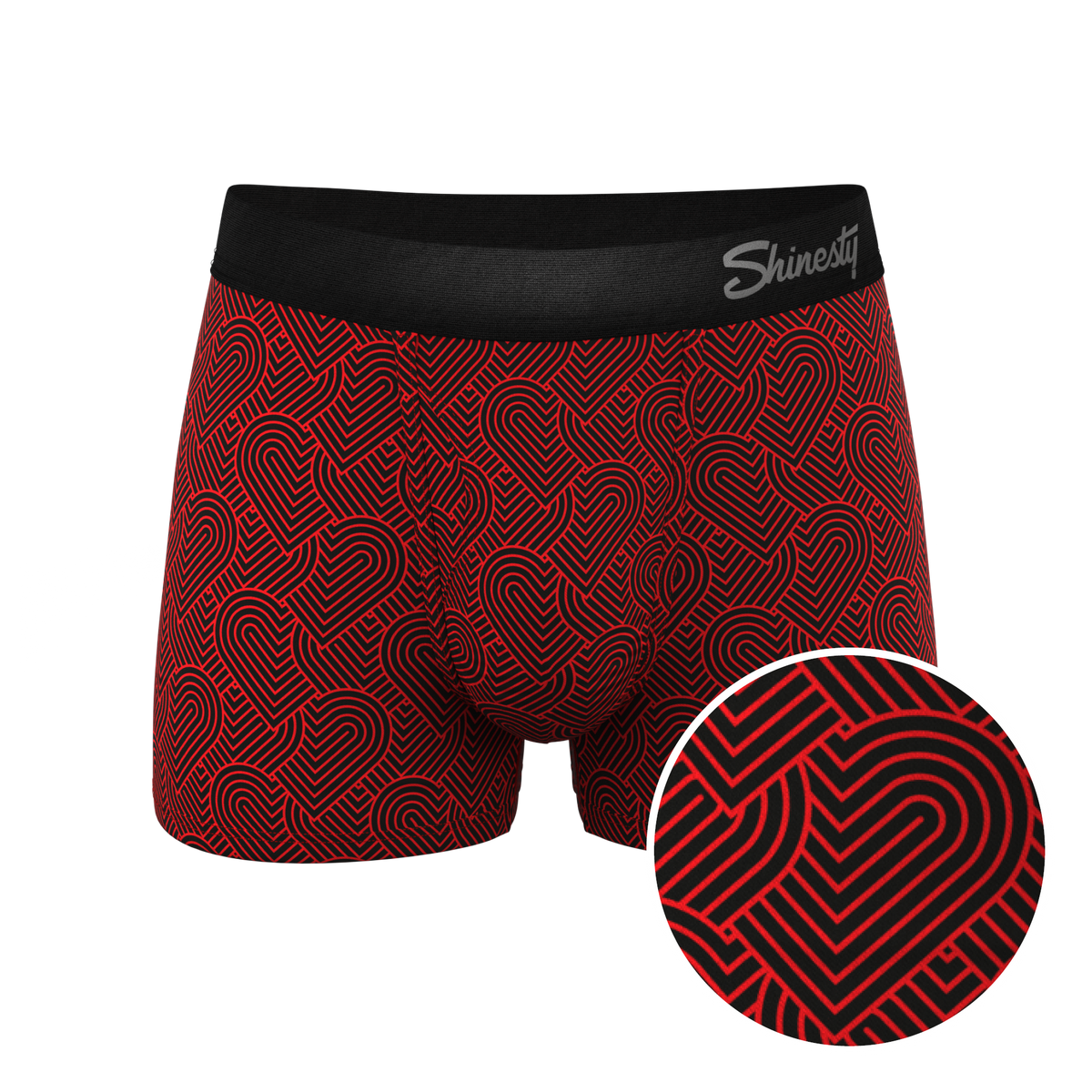 The Cherub | Geometric Hearts Ball Hammock® Pouch Trunks Underwear - Shinesty