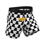 The Chest Mate | Checkered Ball Hammock® Pouch Underwear With Fly - Shinesty